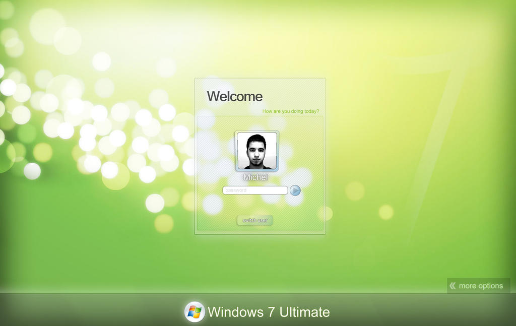 Windows 7 Login UI by mvgraphics on DeviantArt