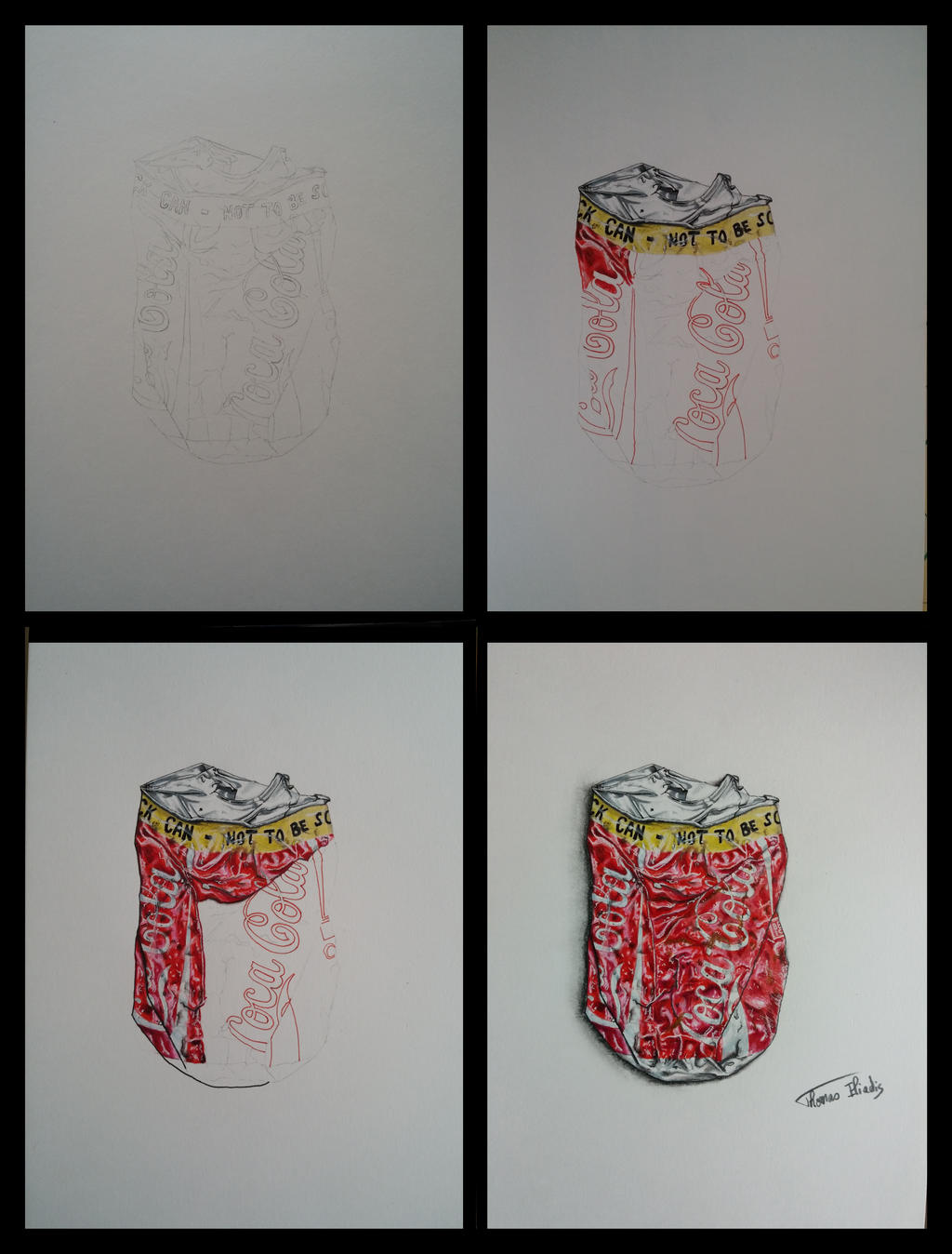 Step By Step Crushed Coke Can By Thomiliadis On Deviantart Step By Step Crushed Coke Can By Thomiliadis On Deviantart