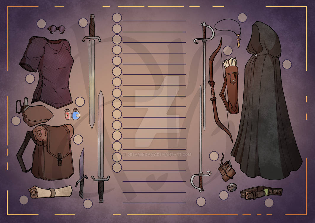 Vi Inventory sheet by DreamingMay on DeviantArt