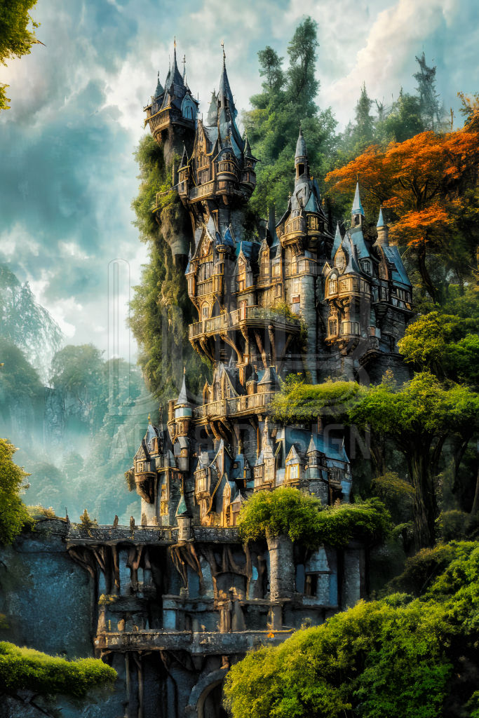 Fantasy castle by micorl on DeviantArt