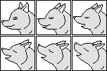 Wolf Howling Icon Template