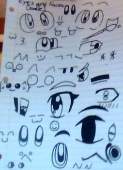Eyes And Faces Doodles