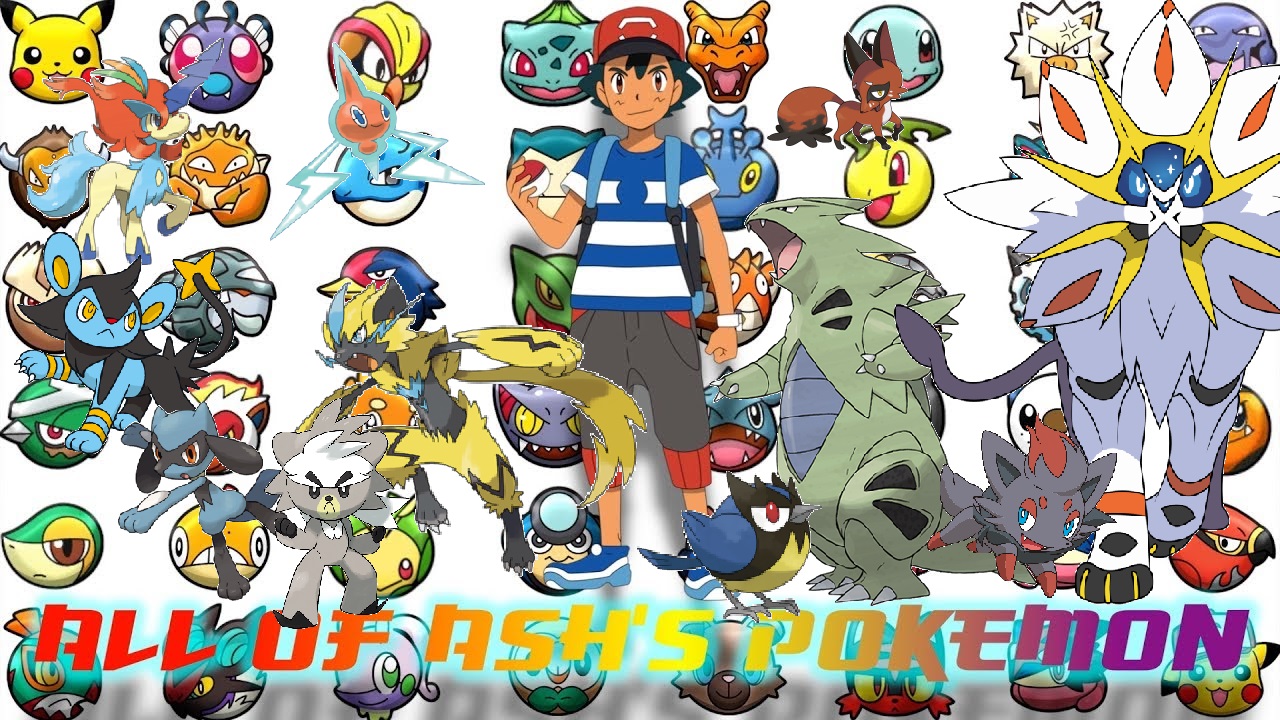 Pokemon Ash Ketchum current team by Manu1234567891011 on DeviantArt