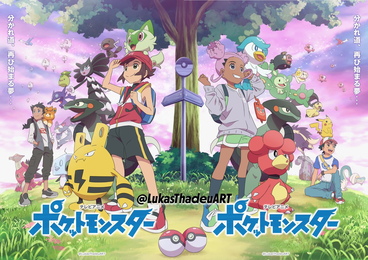 Pokemon Scarlet and Violet Anime Poster by Fakemon1290 on DeviantArt