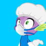 Nurse Spike the Dragon in Surgical Scrubs