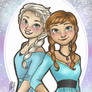 Disney Modern Frozen - Elsa and Anna