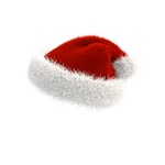Christmas Santa Hat PNG 180 degrees on transparent by Vitaly-Sokol