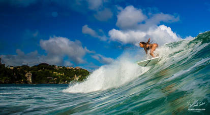 Right Pose To Ride The Waves