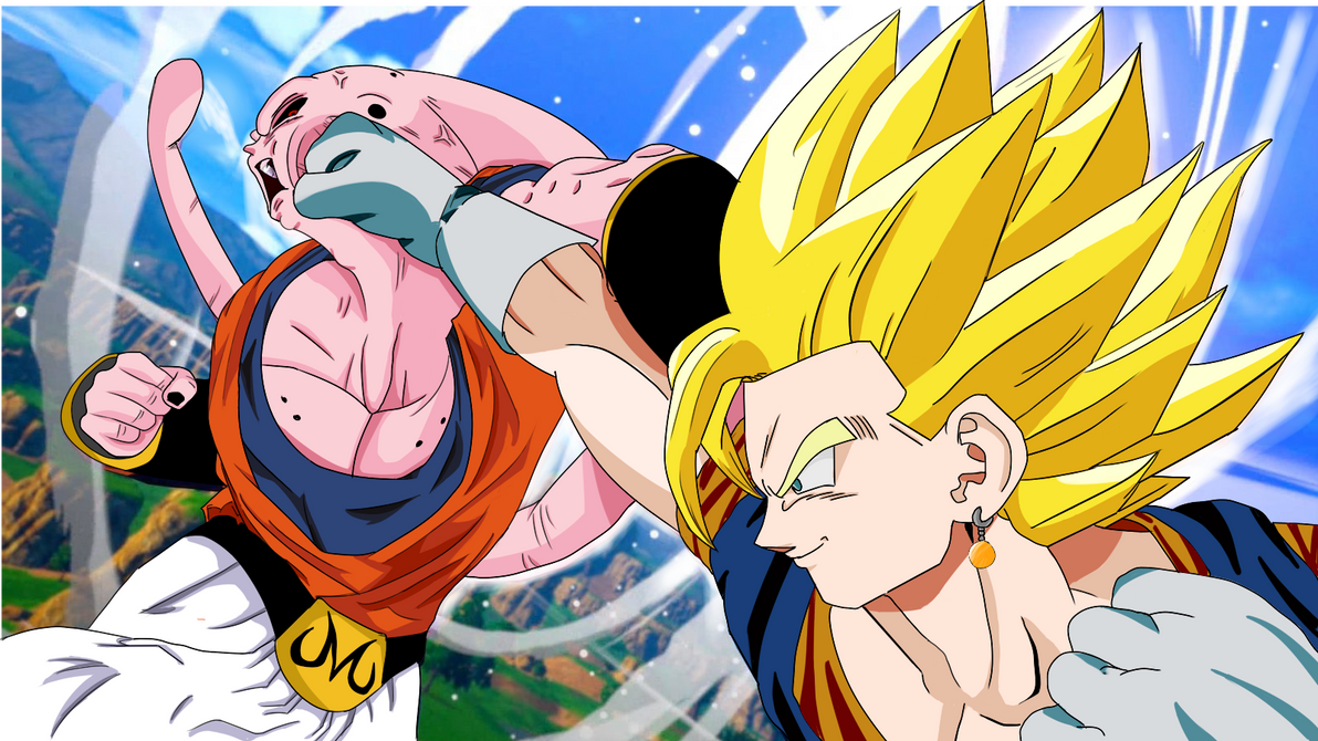 Dragon Ball Z Saga Majin Buu Vegetto vs Super Buu by Artegavino on