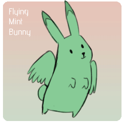 Flying Mint Bunny Animation