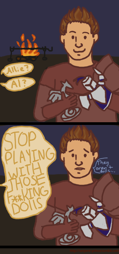 Alistair Plays with Dolls