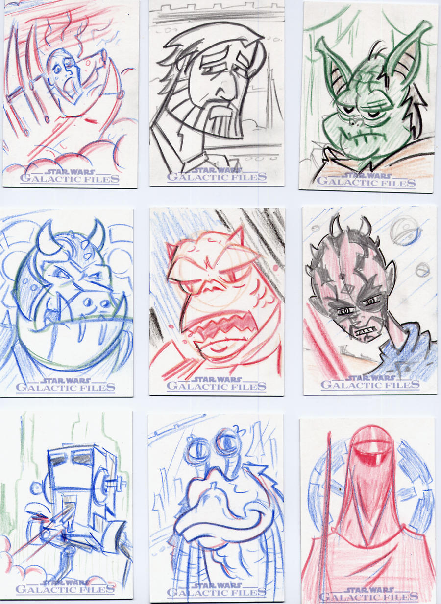 Star Wars-Galactic Files Sketch Cards #5