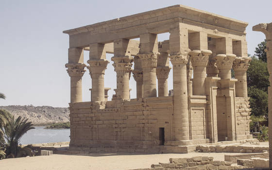 Philae, Trajan's Kiosk, Aswan, Egypt by Drfayed