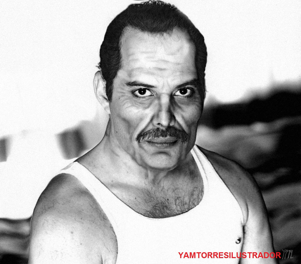 Old Freddie Mercury/ Freddie Mercury viejo by YamTorresIlustrador