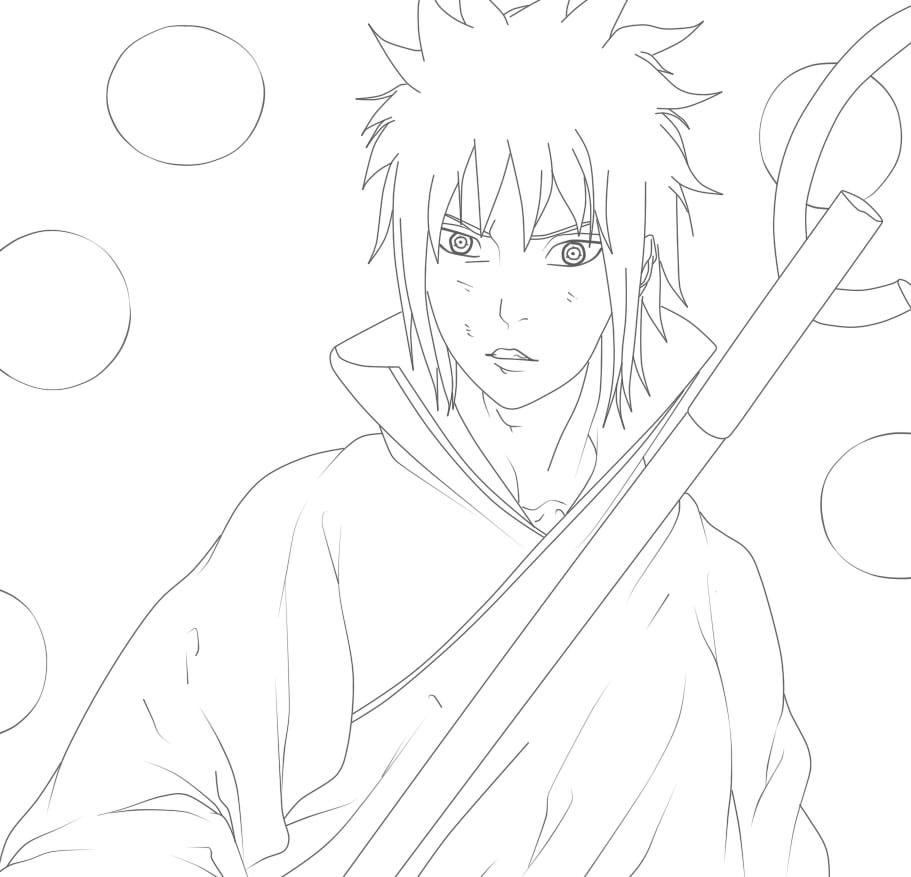 Sasuke Line Trace Sasuke - Line art by SasukeUchiha194 on DeviantArt