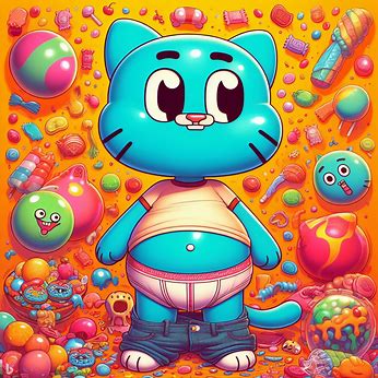 Gumball Watterson with Big Belly In the episode by KELLYPOSTELL on  DeviantArt