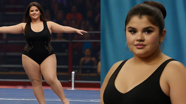 Fat Leotard Gymnastics Selena Gomez 