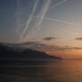 Sunset in Montreux