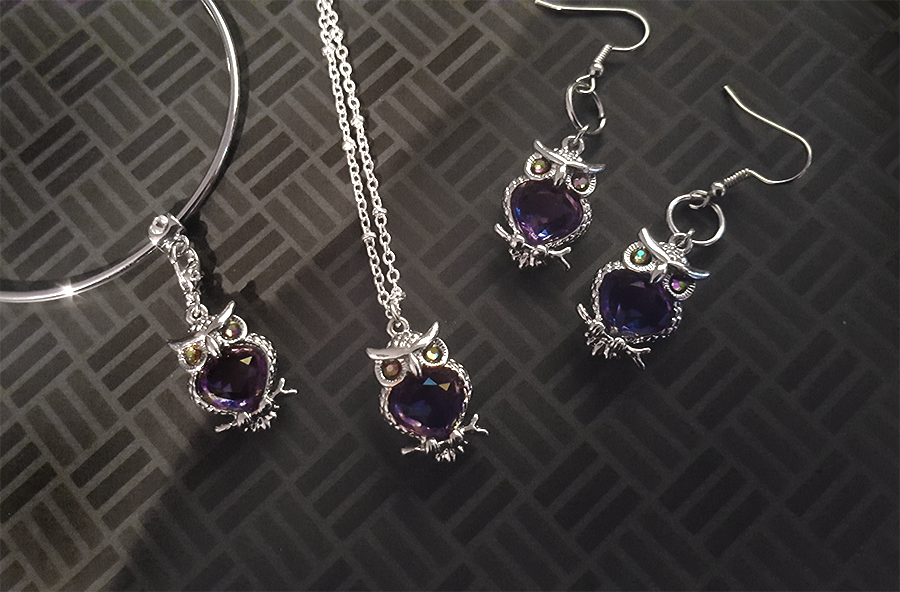 Owl 2025 jewelry set
