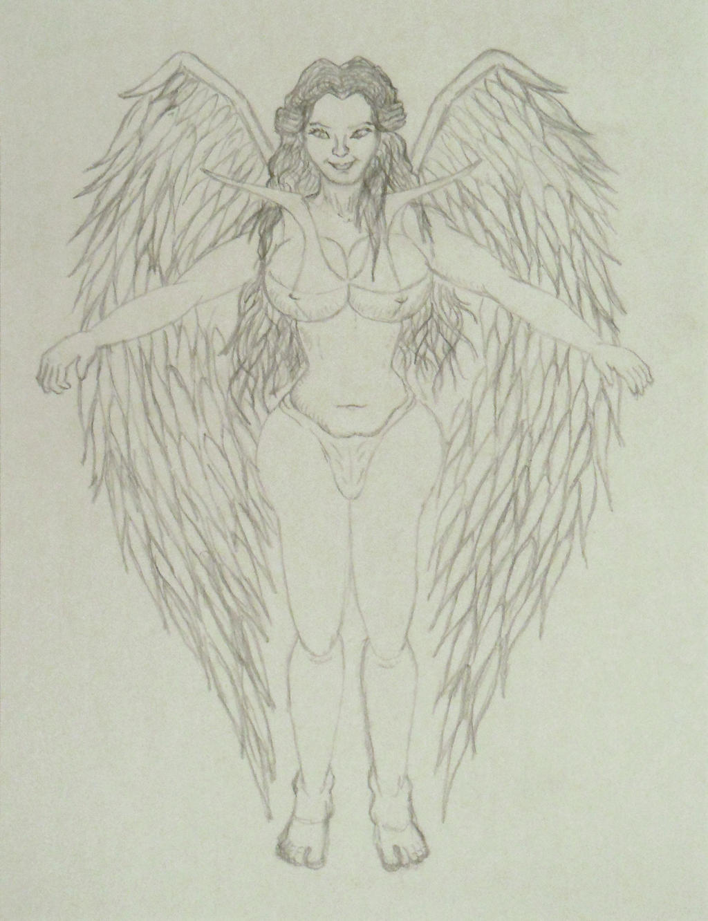 Angel Sketch attempt 5.1 June 23rd 2013