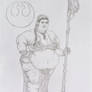 SSBBW Slave Leia Organa sketch Version 13