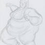 SSBBW Tsunade sketch 1