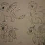 Pony sketchiies my favourite Characters as Ponies