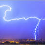 Lightning over Zagreb, Croatia