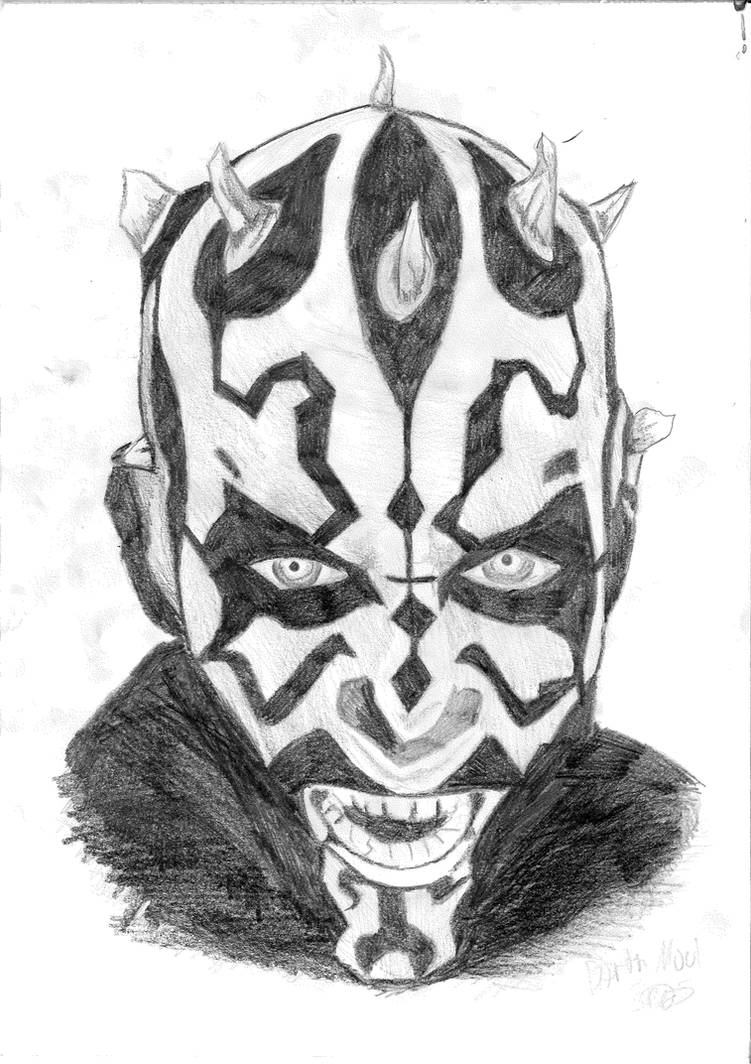 Darth Maul(Portrait) by ArhanG on DeviantArt