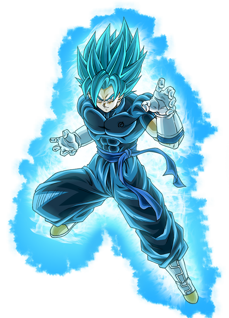 EX Gogeta SSB with aura by blackflim on DeviantArt