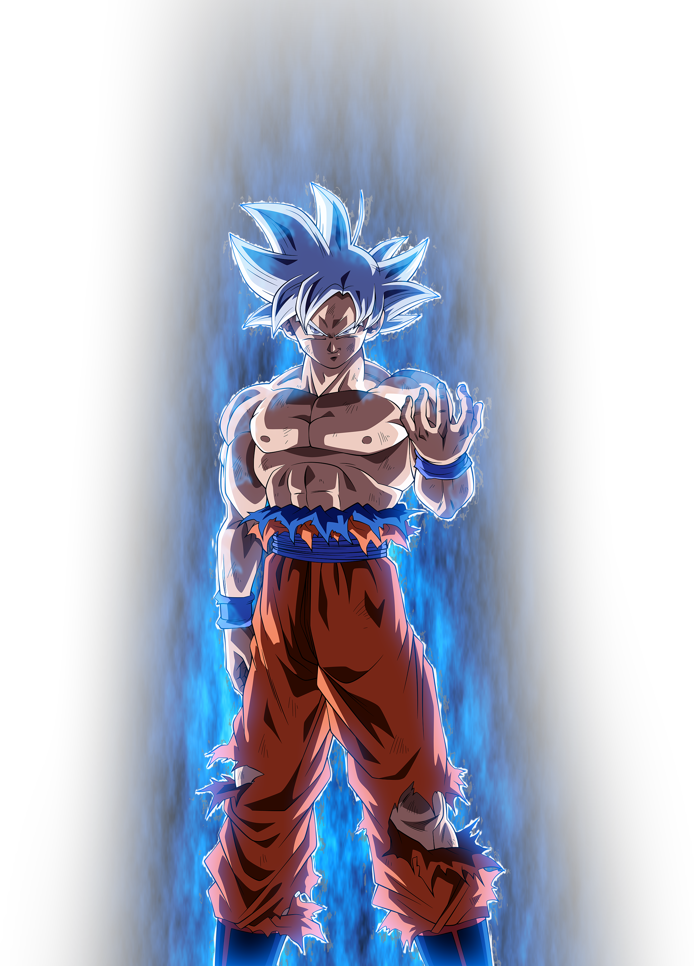 Universal Super Saiyan Blue Goku w/ Aura by BlackFlim on DeviantArt