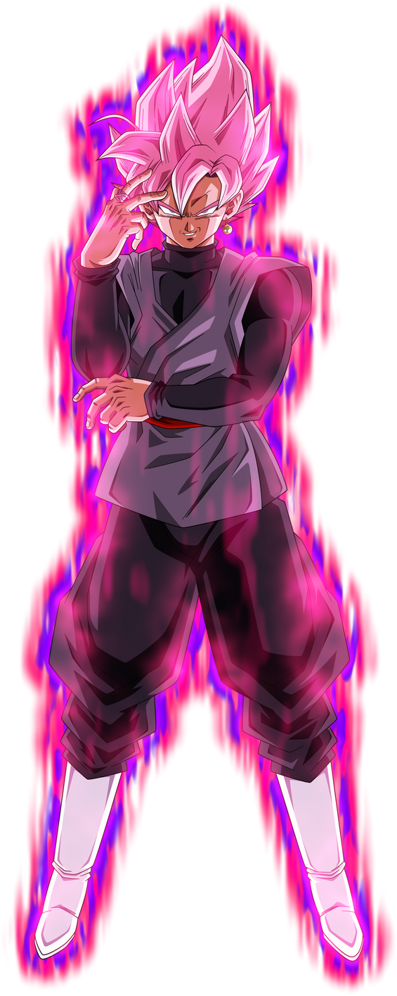 Super Saiyan Rose Goku Black W Aura By Blackflim On Deviantart