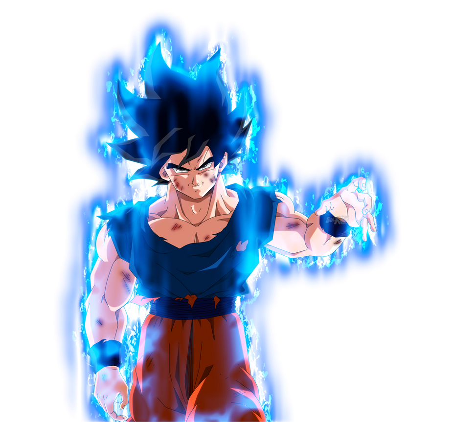 UI Goku w/ Aura [Updated/Improved] by BlackFlim on DeviantArt