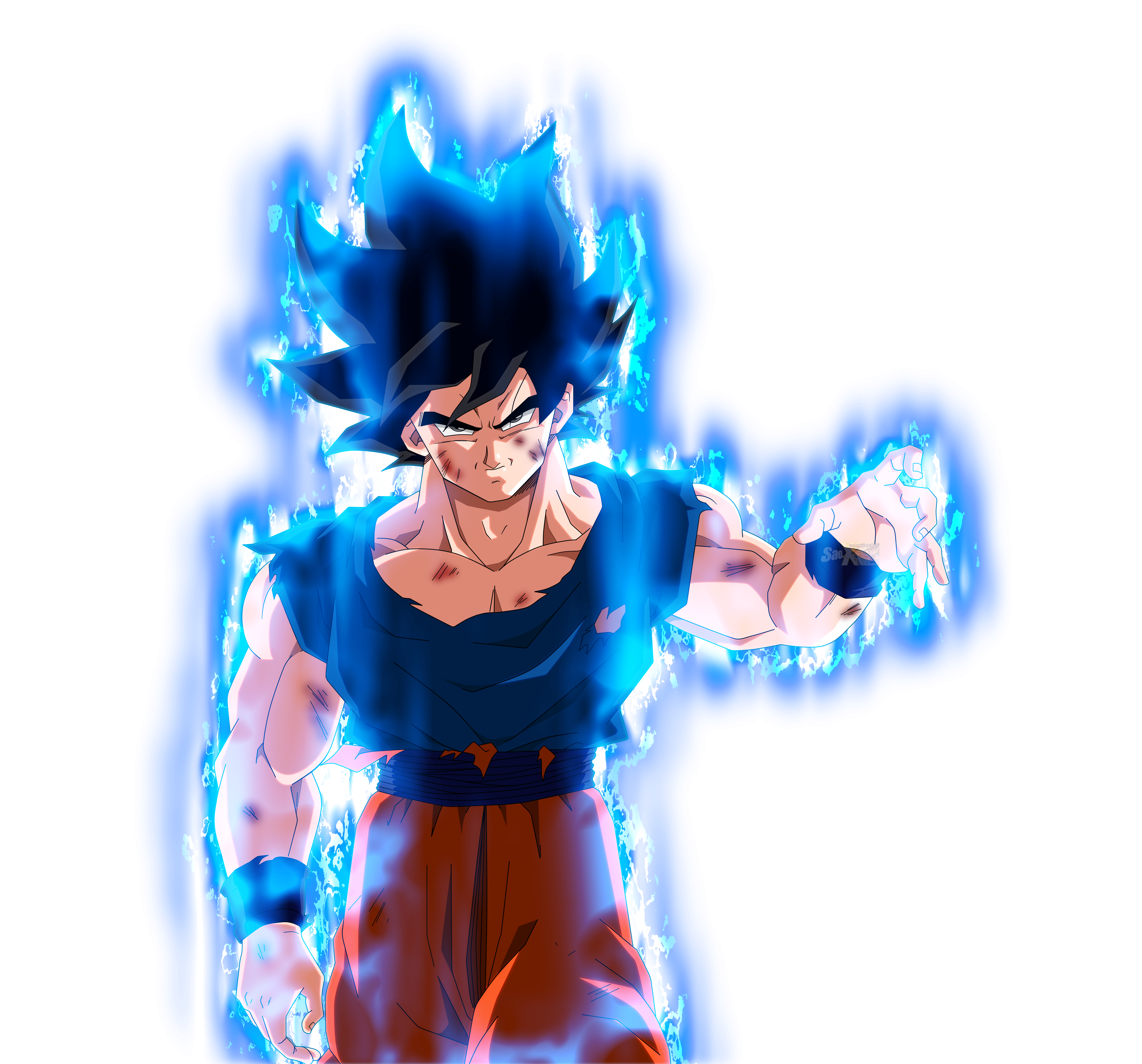 Universal Super Saiyan Blue Goku w/ Aura by BlackFlim on DeviantArt, goku  ssj blue universal 