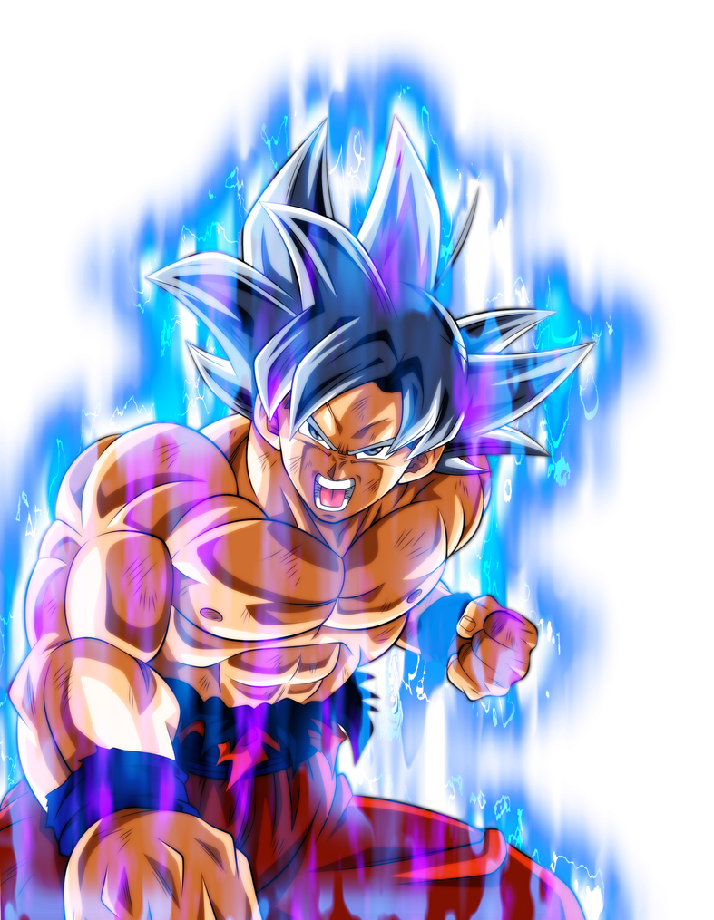 Ultra Instinct Goku W Aura By Blackflim On Deviantart