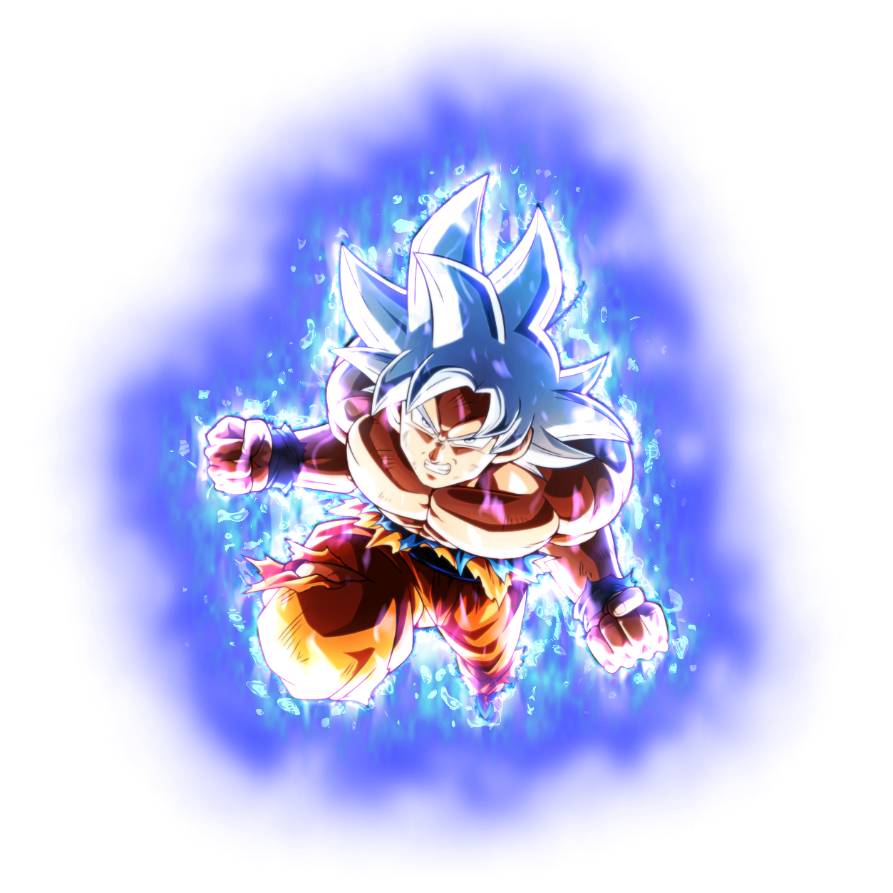 Ultra Instinct Goku W Aura By Blackflim On Deviantart