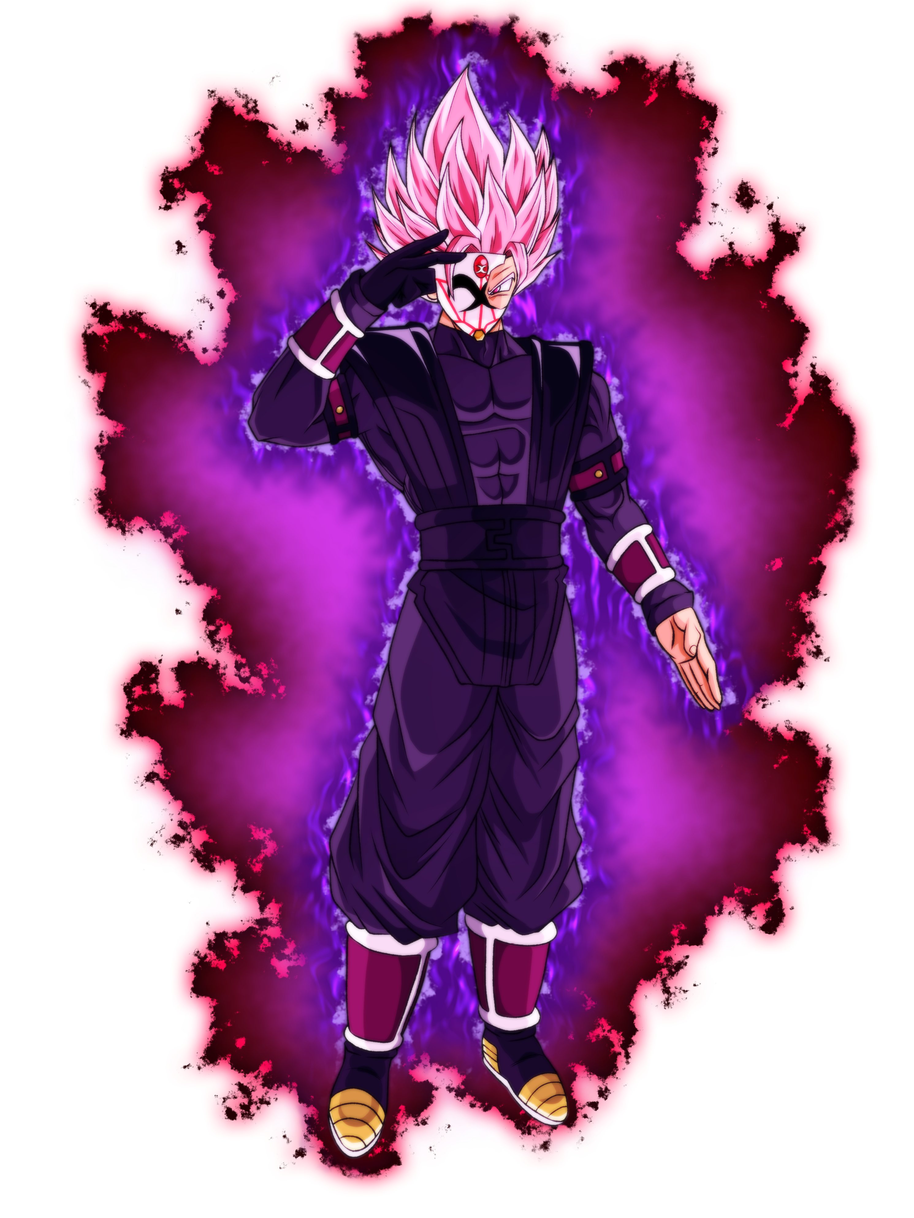 Black Maske Super Sayajin infinito Rose SDBH by DannysEv on DeviantArt