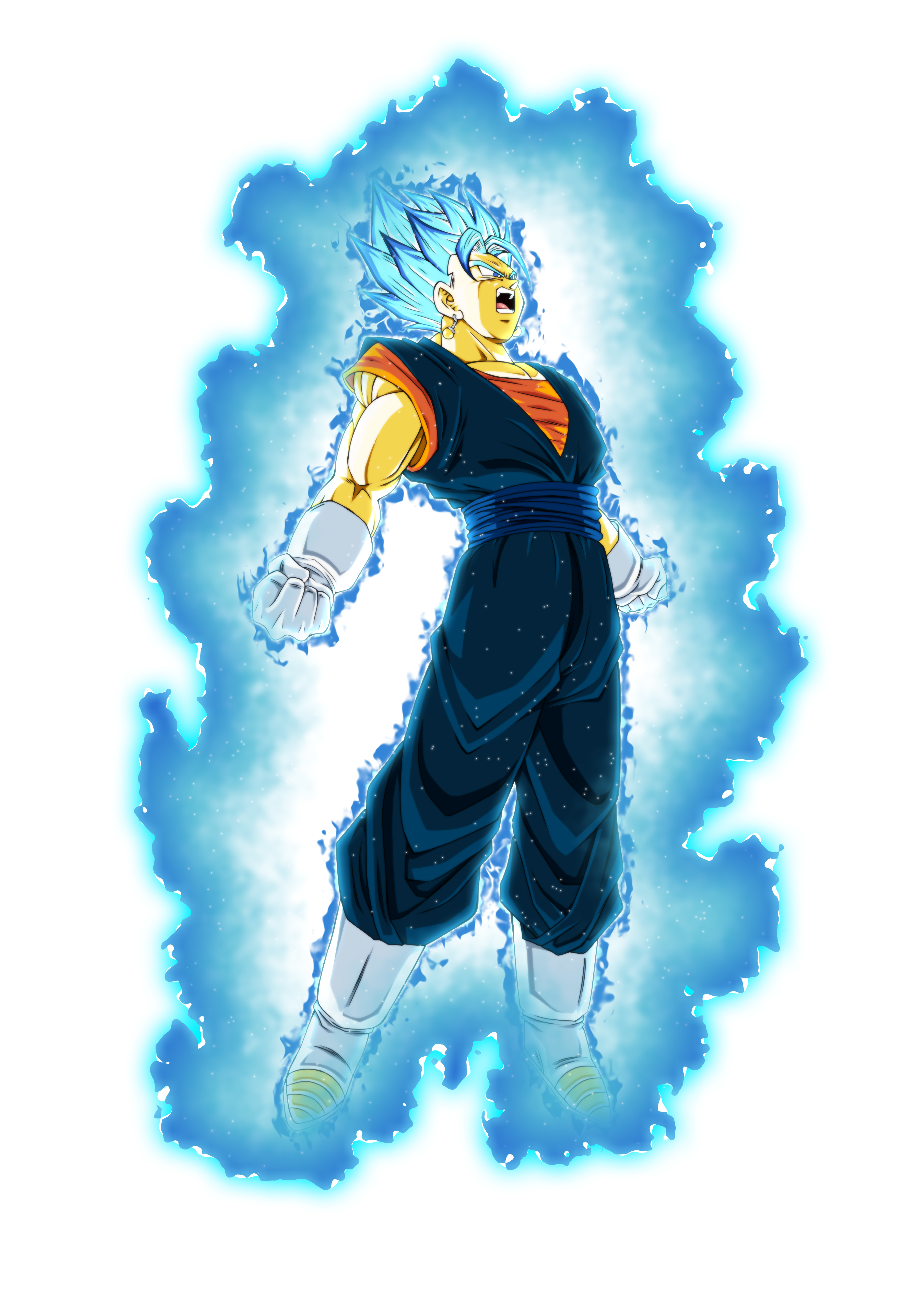 Goku SSJ Blue v2 + Aura by SaoDVD on DeviantArt