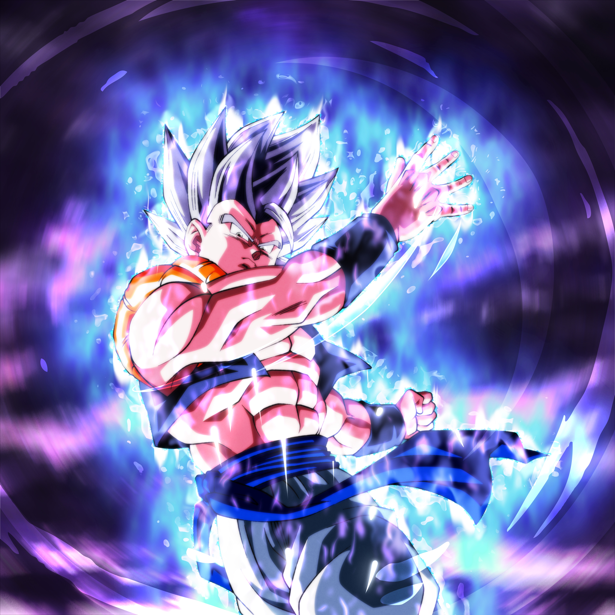 Limit Breaker Super Saiyan 4 Gogeta w/ Aura BG by BlackFlim on DeviantArt