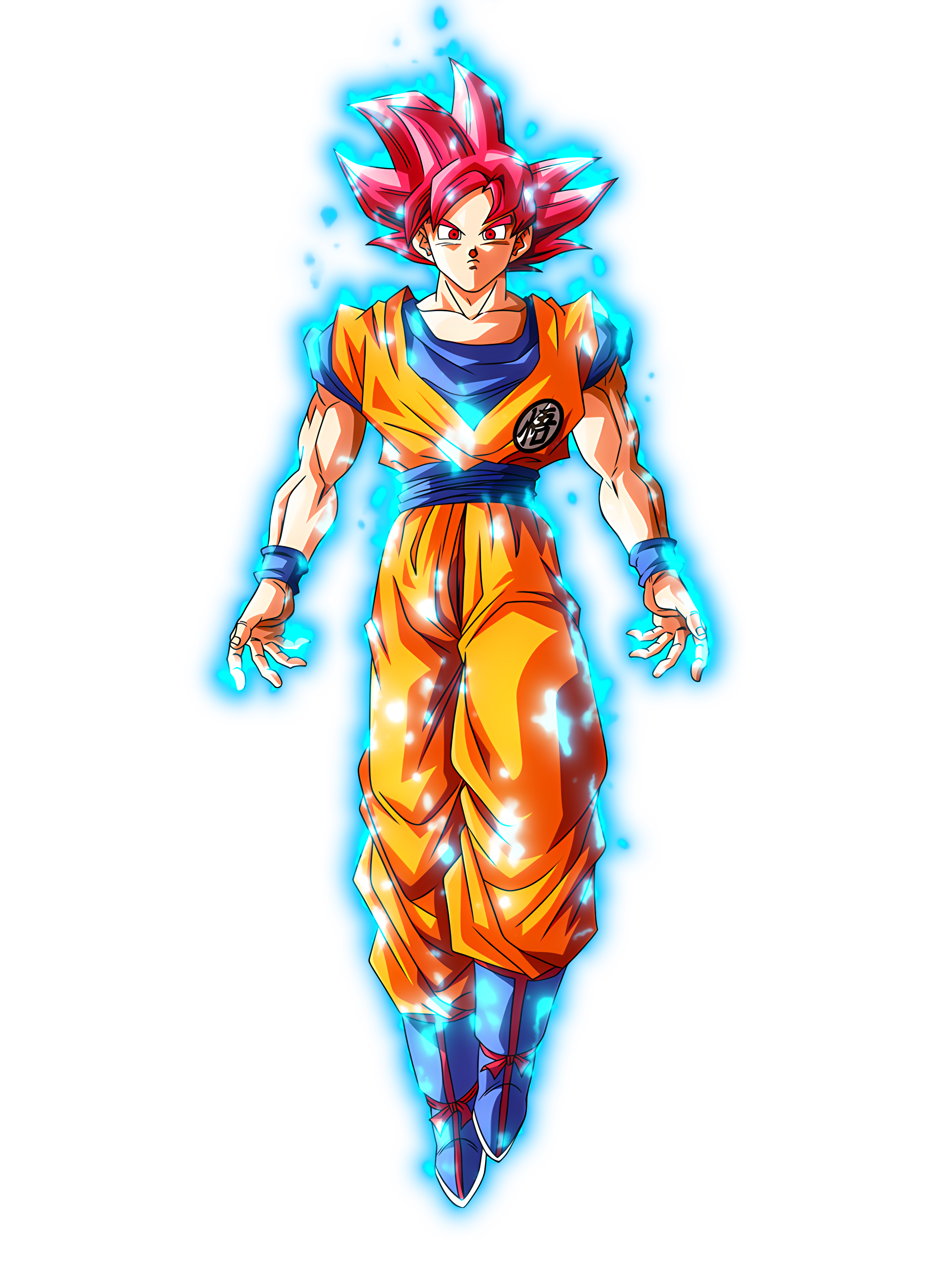 Goku Super Saiyan God PNG Image