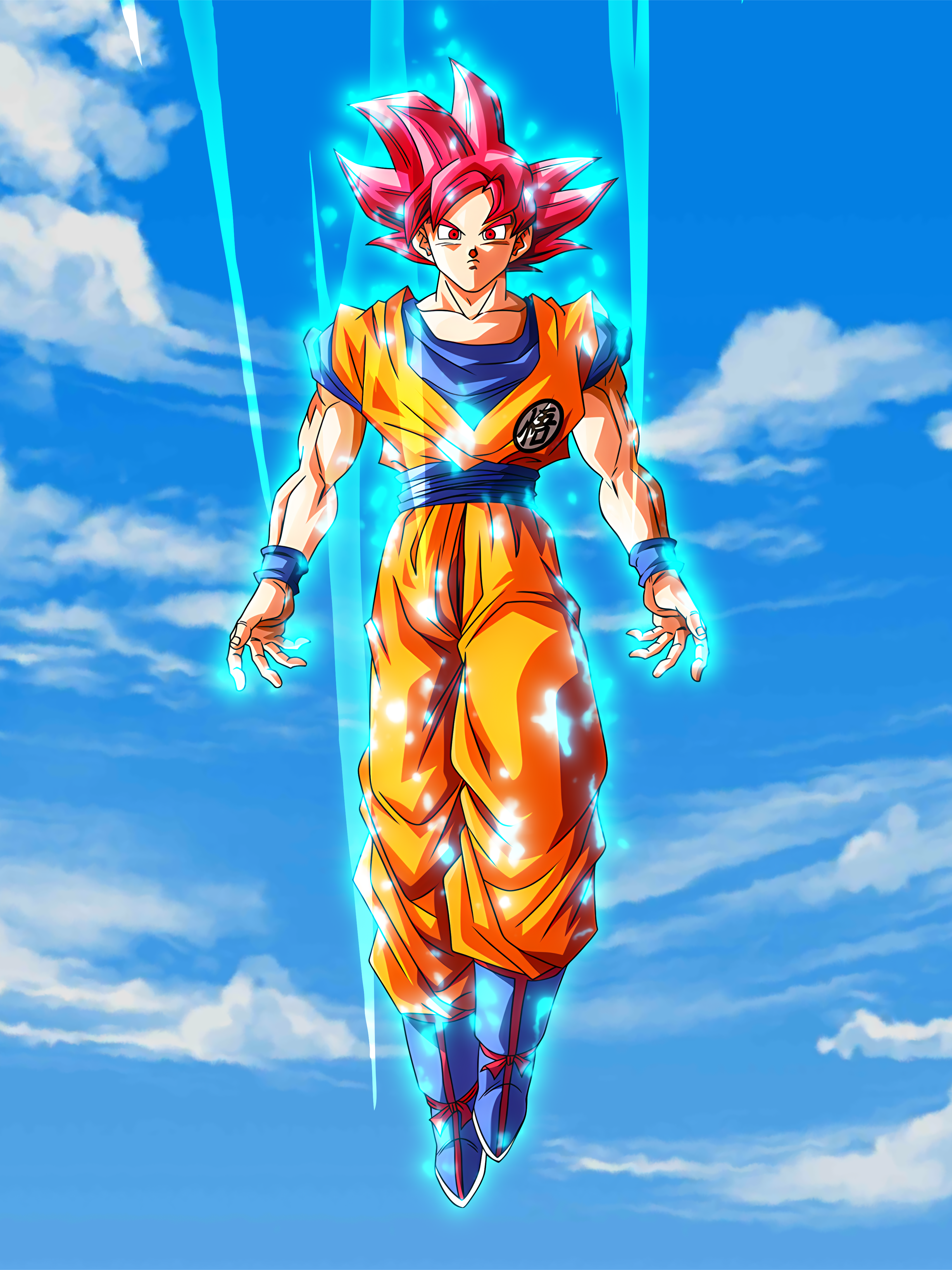 Dokkan] Super Saiyan God Goku by BlackFlim on DeviantArt
