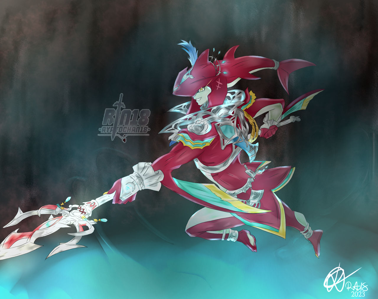 Sidon Zelda Tears of the Kingdom by AyatoChan18 on DeviantArt