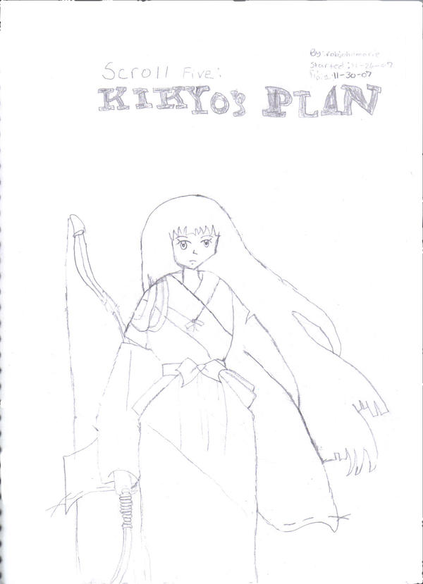 Kikyo not colored by robjohnmarie on DeviantArt