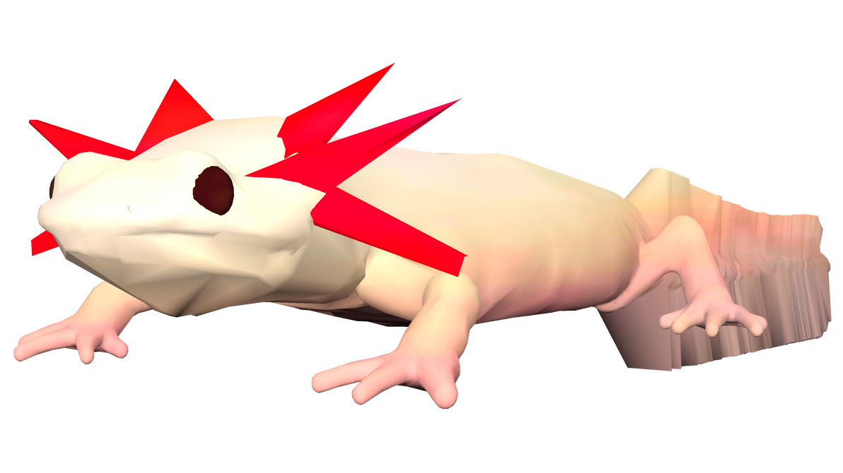 Axol Jr. Render by RicoGamerBoi on DeviantArt