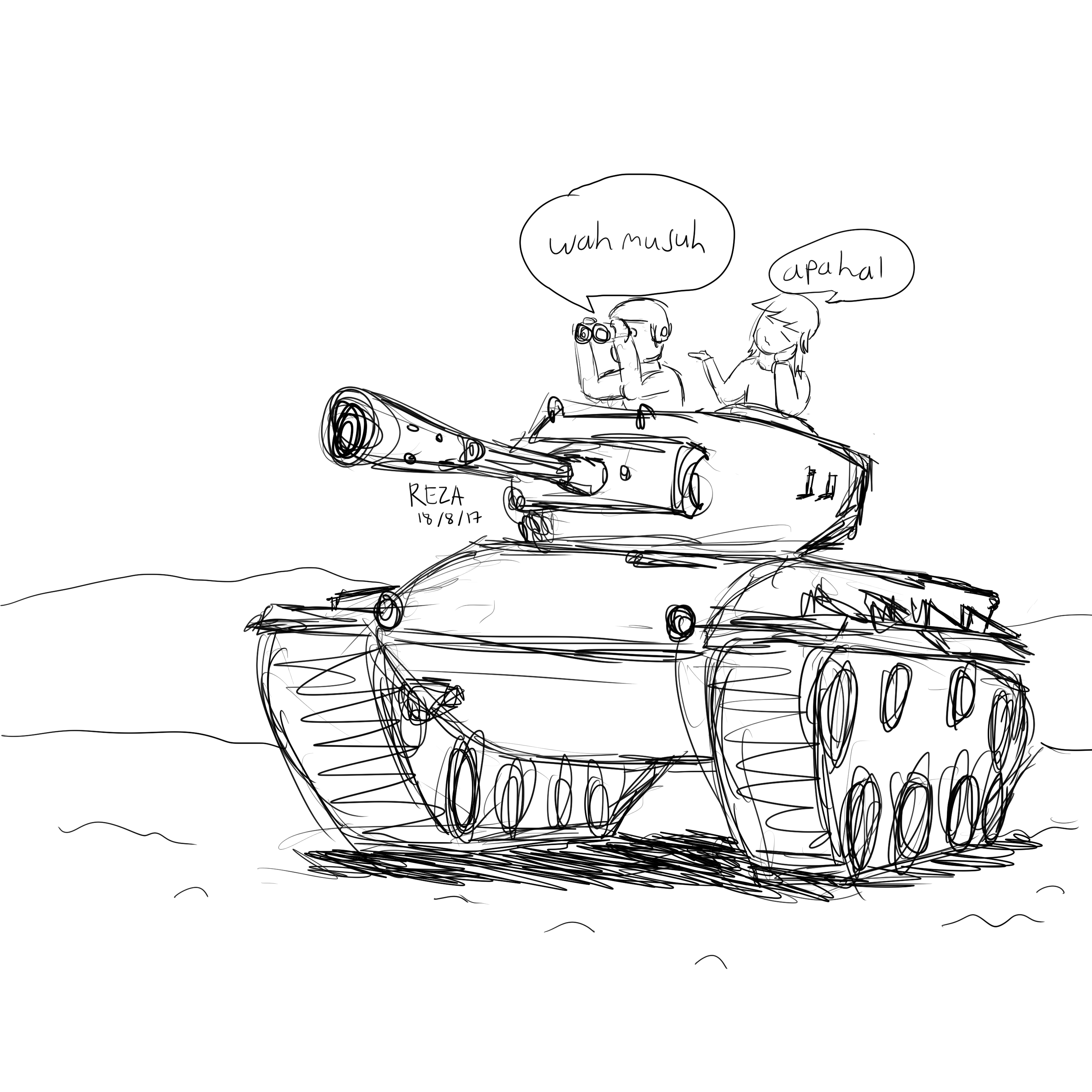 Cartoon tank rough sketch by onlyarandomusername on DeviantArt Cartoon tank rough sketch by onlyarandomusername on DeviantArt
