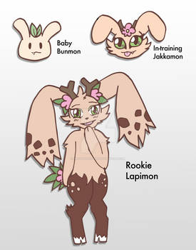 Lapimon line- Baby to Rookie