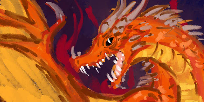 Vague Dragon Paint Wallpaper