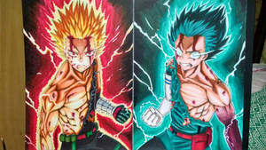 New art Midoriya and Bakugou One for all power