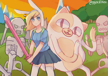Adventure time with Fionna and Cake by Frammur on DeviantArt
