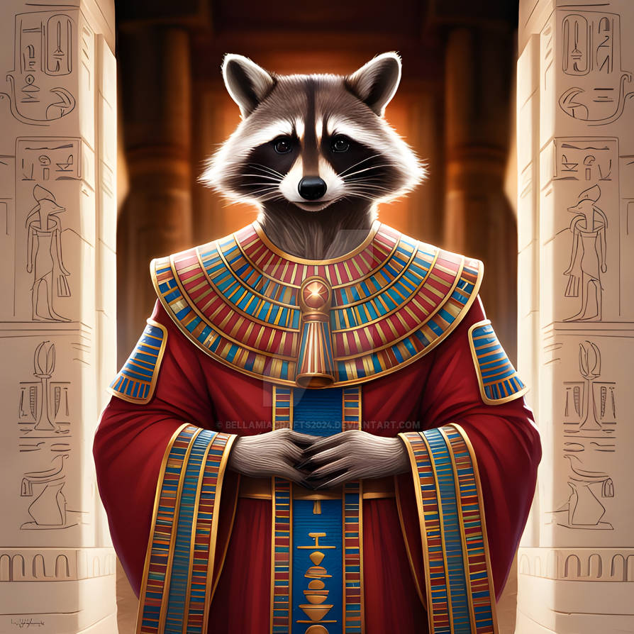 Praying Racoon Raccoon Temple Priest by bellamiacrafts2024 on DeviantArt